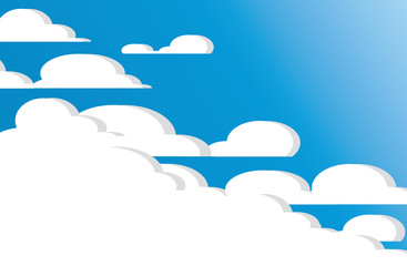 cloud and space of blue sky abstract art vector background