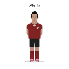 Football kit. Albania