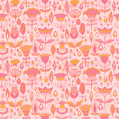 Seamless pattern for coloring book.