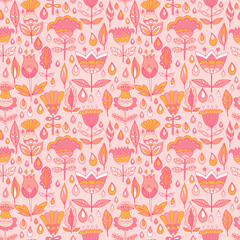 Seamless pattern for coloring book.