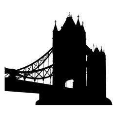 Silhouette Tower Bridge London