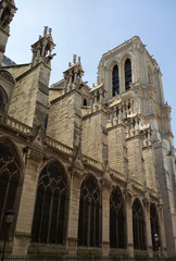 Fototapeta na wymiar Notre Dame de Paris Cathedral, France