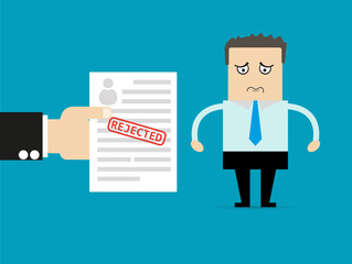 Job application rejected.