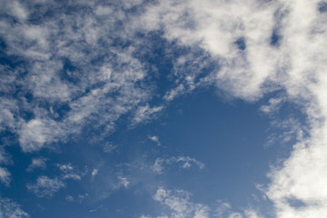 Cloudy in clear day