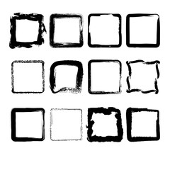Collection of hand drawn squares