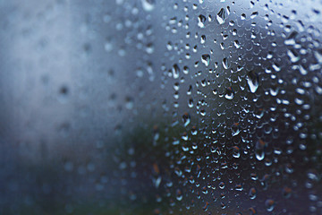Rain drops on window