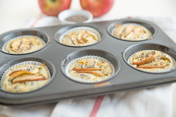 Apfel Vollwert Muffins 