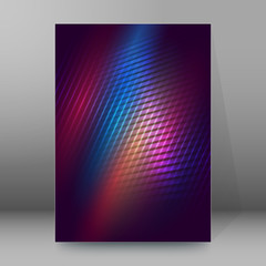 brochure cover template vertical format glowing background22