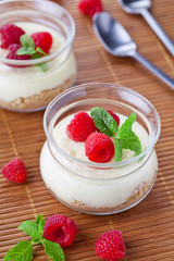 Raspberry And Cream Dessert