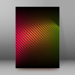 brochure cover template vertical format glowing background50