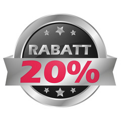 Rabatt 20% Button
