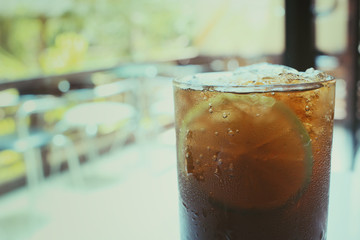 Cola with lemon