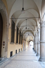Arcades in Bologna, Italy 