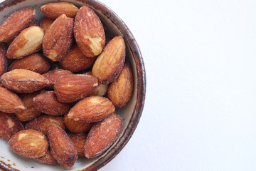 Almonds isolated