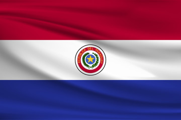 Obraz premium National flag of Paraguay