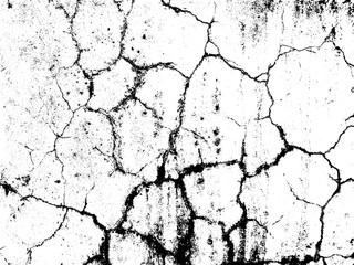 Cracks texture overlay. Vector background