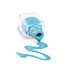  nail polish over white background