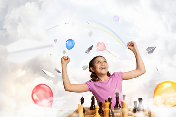 Fototapeta premium Chess game for clever mind