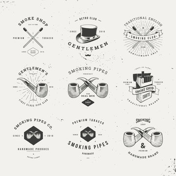 Smoking Pipes Logo Set