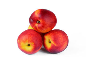 Ideal nectarines isolated