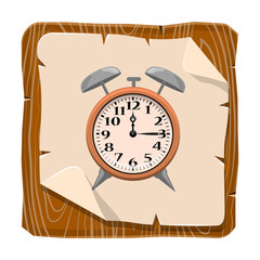 Alarm clock colorful icon