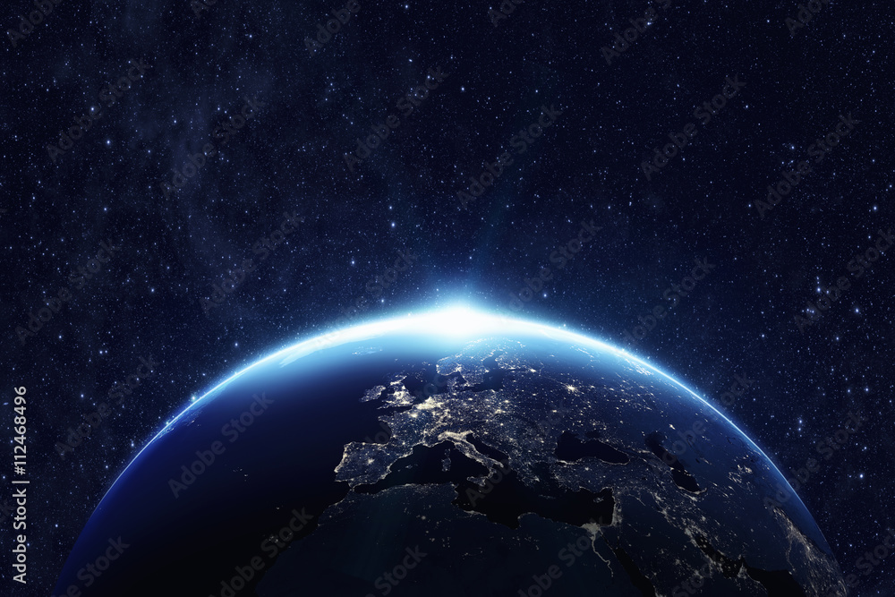Poster planet earth. some elements of this image furnished by nasa