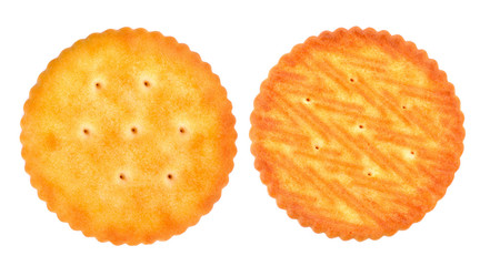 biscuits on white background