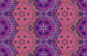 Seamless pattern. Vintage decorative elements.
