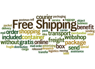 Free Shipping, word cloud concept 5