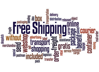 Free Shipping, word cloud concept 8