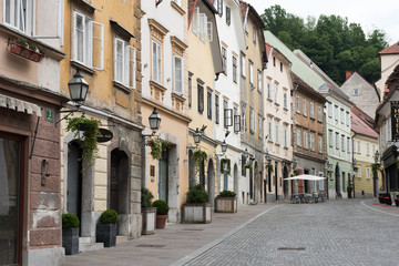 Fototapeta na wymiar Lubiana, Slovenia