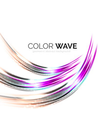 Blurred vector wave design elements