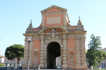 View to Porta Galliera in Bologna, Italy
