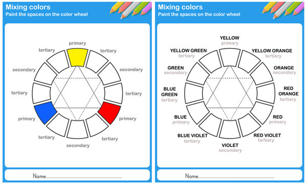 Mixing Color - Paint The Space On The Color Wheel