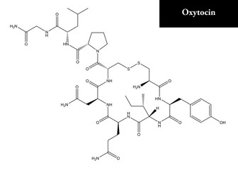 Molecular structure of Oxytocin