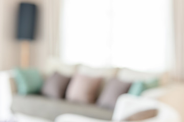 Fototapeta na wymiar blur image of modern living room