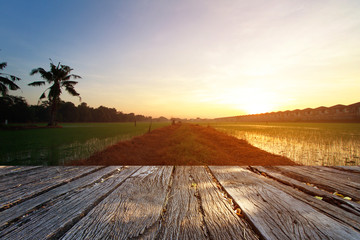 The landscap background retouch in fram