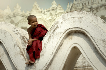 Happiness of Novice in Burma