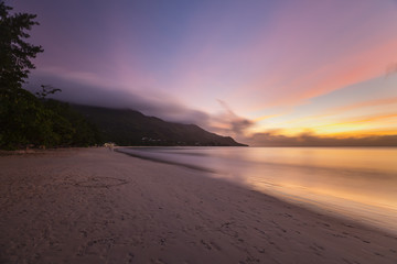 Beach Sunset, Mahe, Seychelles