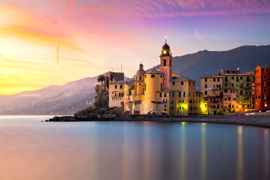 Beautiful Old Mediterranean Town at the sinrise time