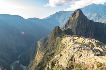 Fototapeta na wymiar Machu Picchu, Cusco, Peru, South America. A UNESCO World Heritag