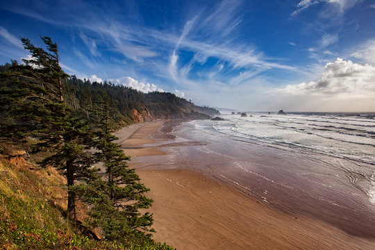 Indian Beach at Ecola State Park on the Oregon coast.