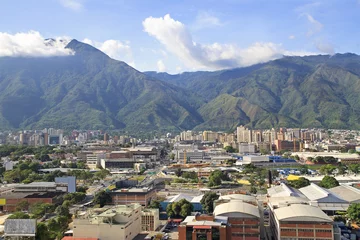 Foto op Canvas Skyline of Caracas city, capital city of Venezuela. © Eagle