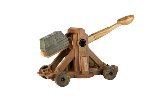 An ancient Norman Catapult toy