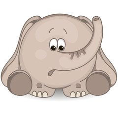 Elephant surprised