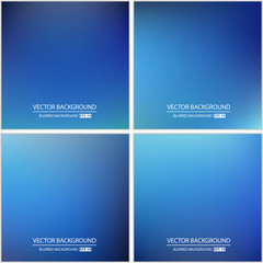 Abstract Creative concept vector multicolored blurred background set. For Web and Mobile Applications, art illustration template design, business infographic and social media, modern decoration