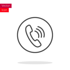 Phone Thin Line Icon