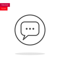 Message Thin Line Icon