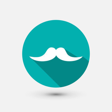 Hipster mustache minimal icon