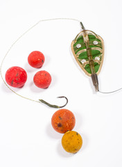 Carp Hook Boilies - Fishing Bait close up